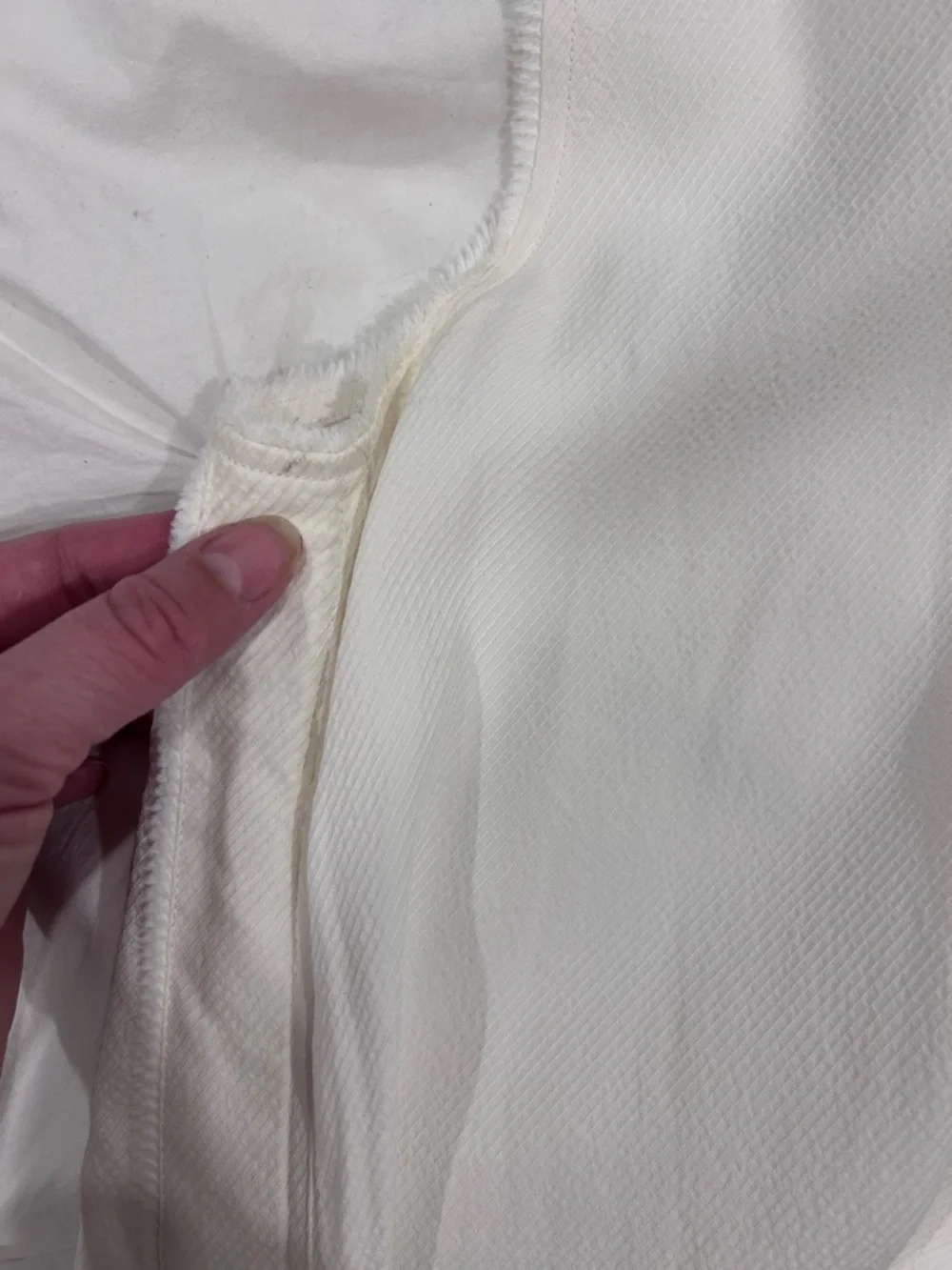 Helmut land white sleeveless blouse with gathered sides size small - Picture 6 of 11